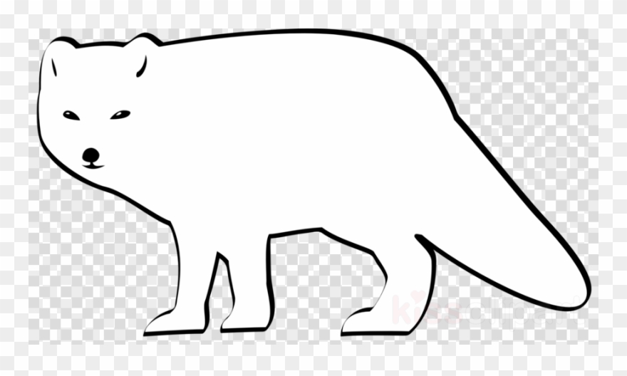 Arctic Fox Black And White Clipart Arctic Fox Clip - Black Cowboy Hat Png Transparent Png