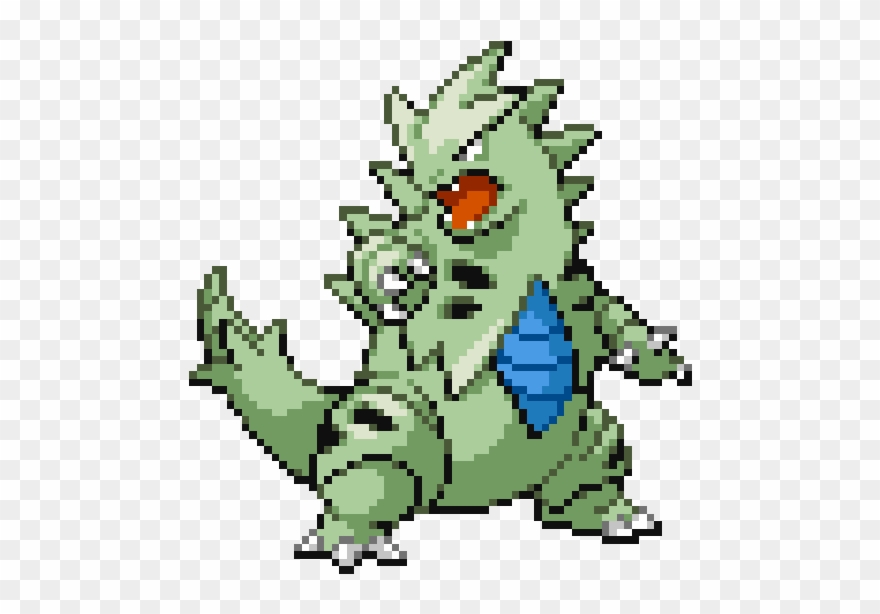 Tyranitar En Pixeles Clipart