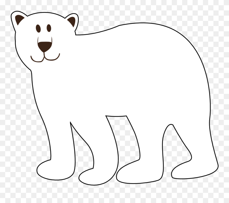 Pin Polar Bear Silhouette Clip Art - Polar Bear Clip Art - Png Download