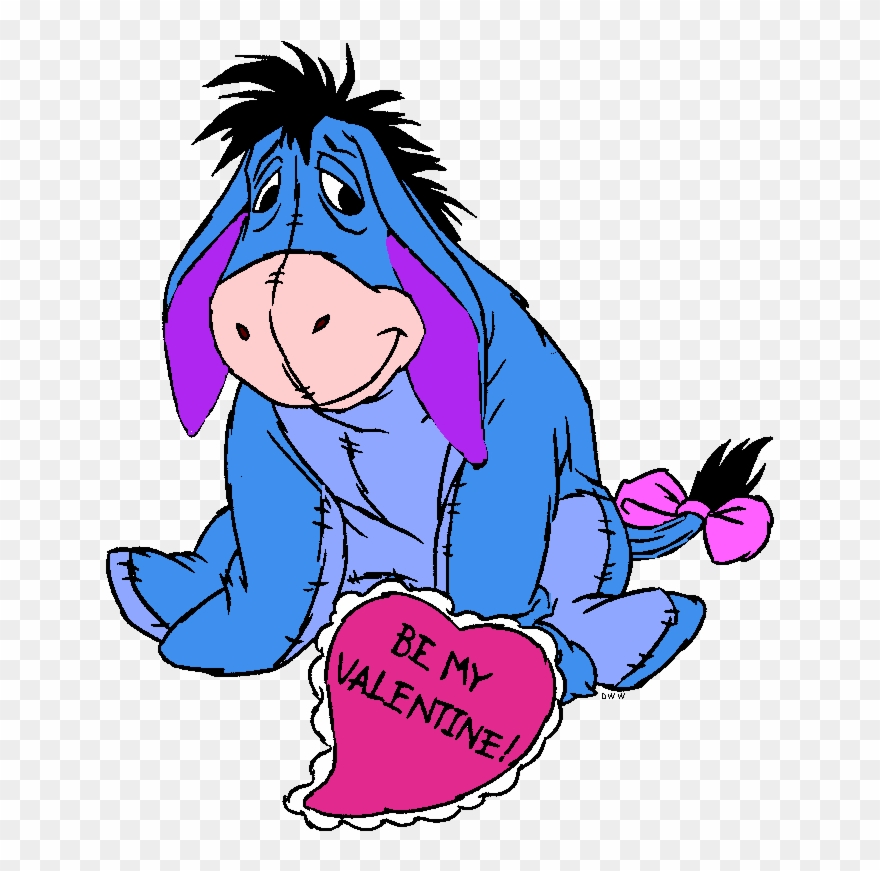 Disney Valentine's Day Clip Art 2 Disney Clip Art Galore - Eor Winnie The Pooh Valentine - Png Download