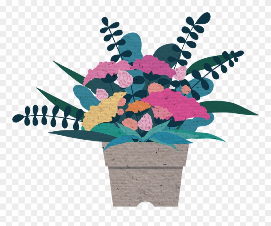 Potted Plant Cliparts 10, Buy Clip Art - Thank You Card For Teachers Day - Png Download