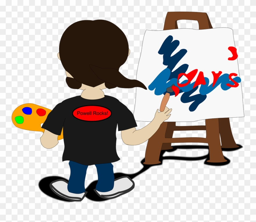 Children At School Clipart 16, Buy Clip Art - Painter Clipart - Png Download