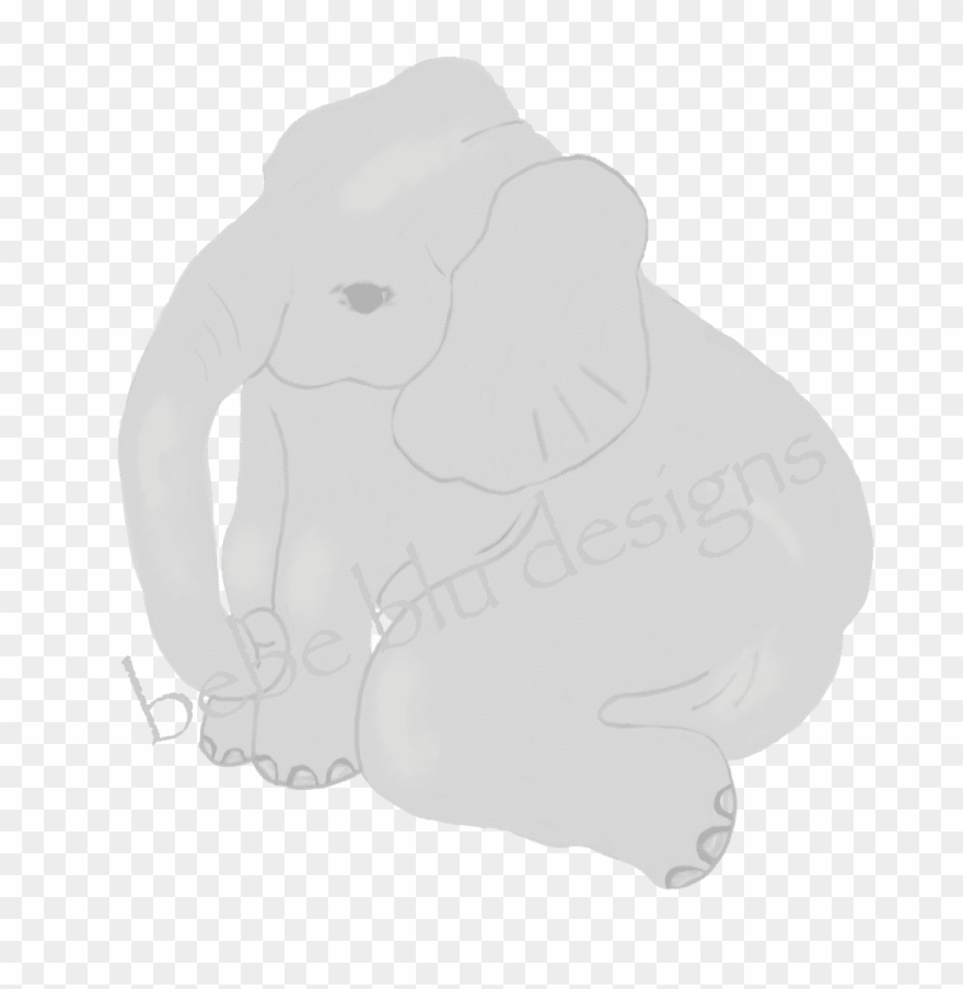 Baby Elephant Michaels Eye - Elephant Clipart
