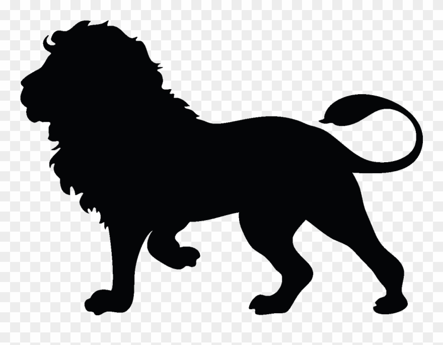 Lion Silhouette - Transparent Lion Silhouette Clipart