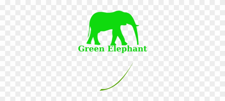 Green Elephant Svg Clip Arts - Png Download