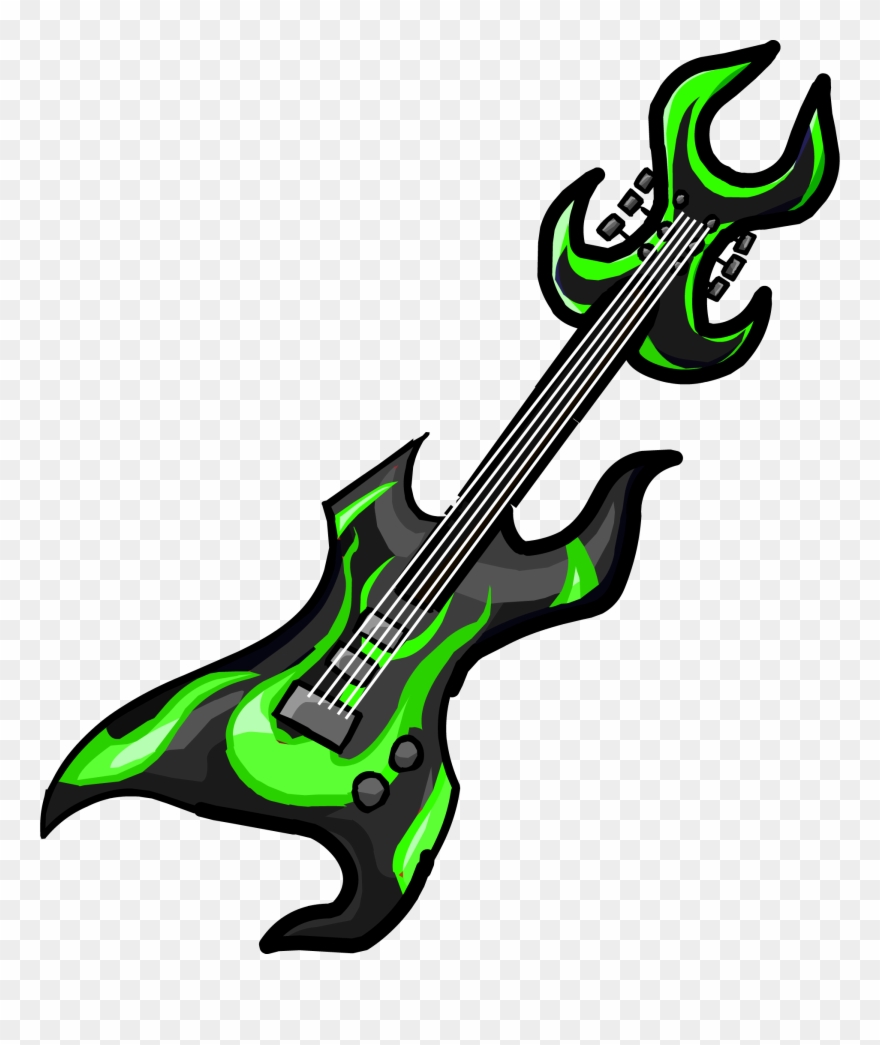 Acid Guitar - Club Penguin Acid Guitar Clipart