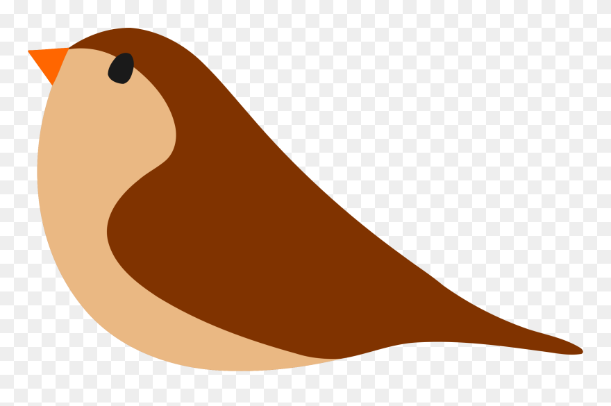 Medium Image - Simple Bird Cartoon Clipart