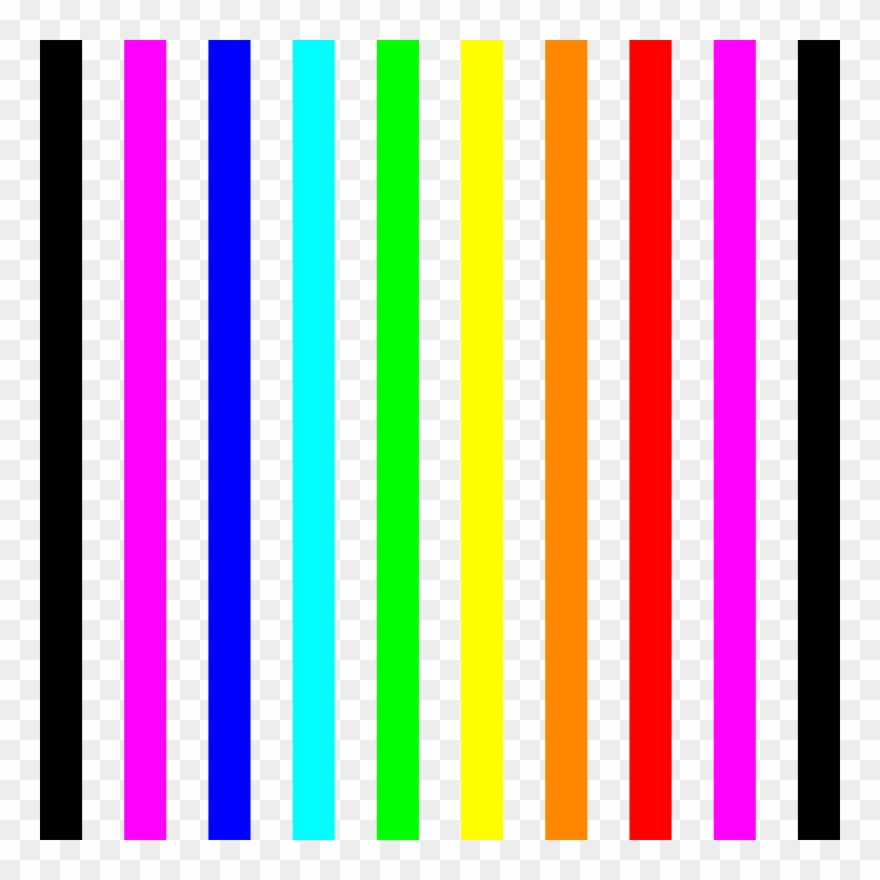 Clipart Rainbow Stripes Pattern Frameless Png Pattern - Clip Art Transparent Png