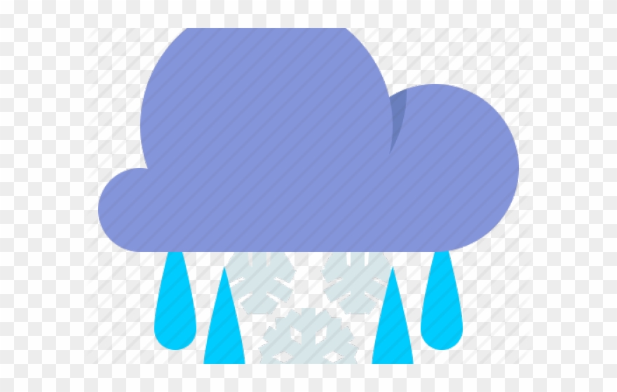 Weather Clipart Sleet - Heart - Png Download