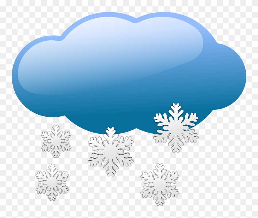 Snowing - Foggy - Weather Clip Art - Png Download