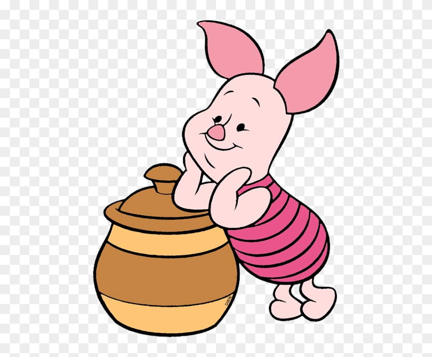Piglet With Honey Pot Clipart Piglet Winnie The Pooh - Piglet - Png Download