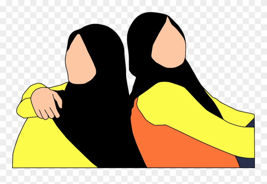 Friends Outdoors Cliparts 1, Buy Clip Art - Friendship Hijab Icon Png Transparent Png