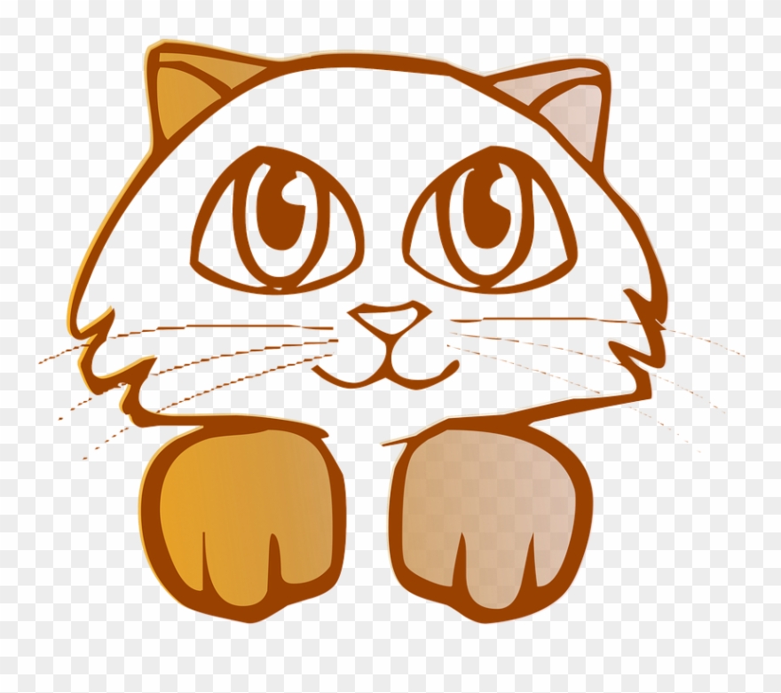 Cartoon Cat Clipart 12, Buy Clip Art - Gato Dibujos Para Colorear - Png Download