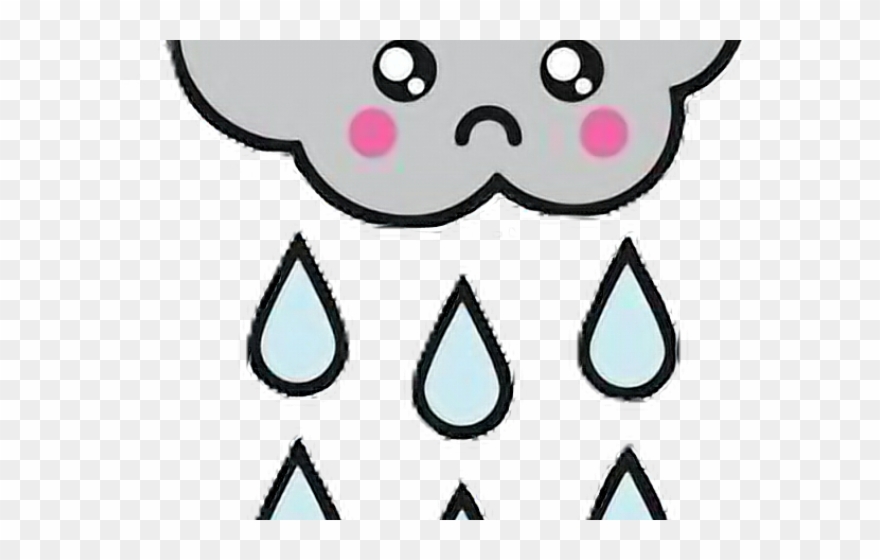 Rain Clipart Kawaii - Lluvia Kawaii - Png Download