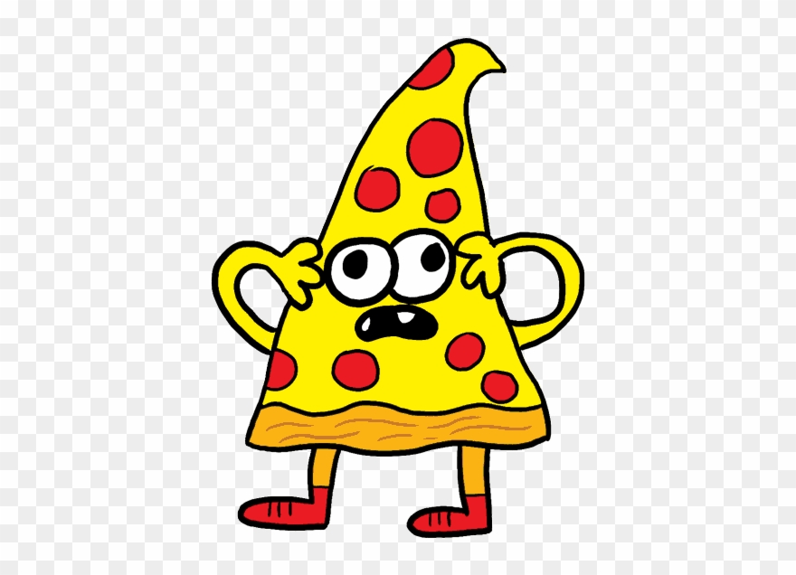 Cone Clipart Pizza - Cartoon Halloween Transparent Gif - Png Download