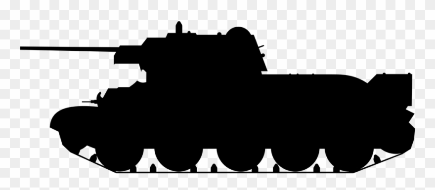 Revolutionary War Cliparts 5, Buy Clip Art - T 34 Tank Silhouette - Png Download