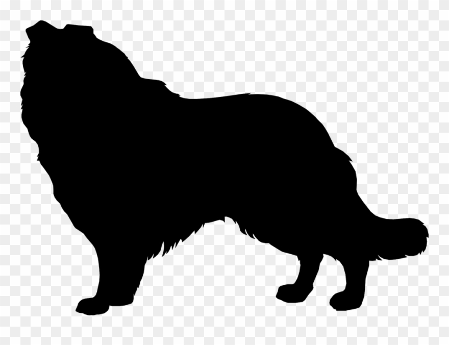 Dog Silhouette Images 20, Buy Clip Art - Collie Silhouette Transparent Background - Png Download