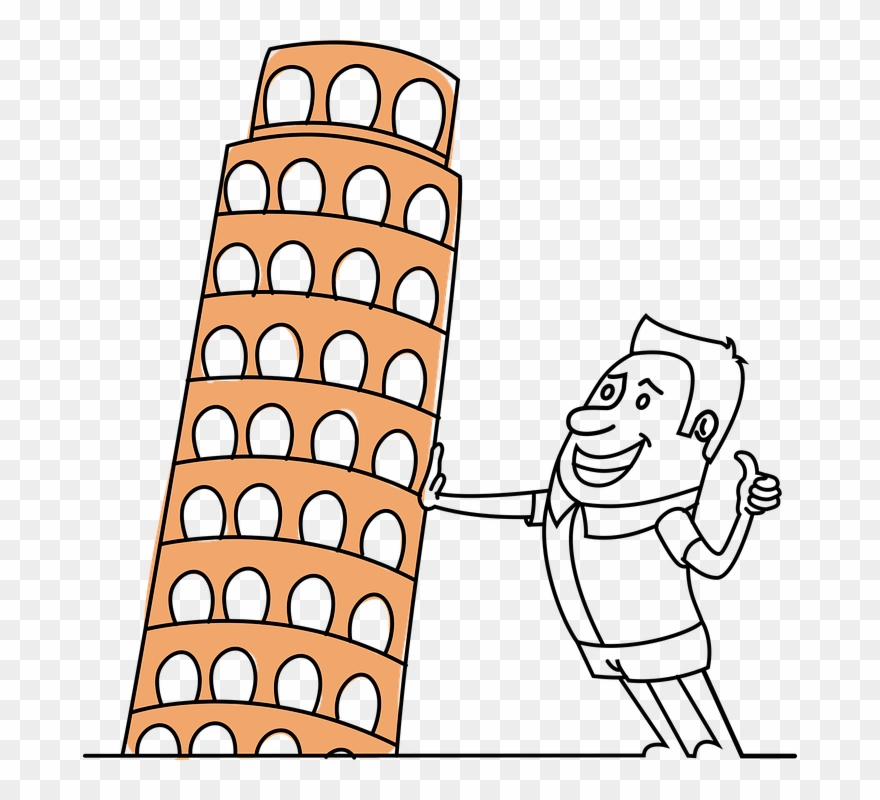 Christopher Columbus Cliparts 24, Buy Clip Art - Cartoon Toren Van Pisa - Png Download