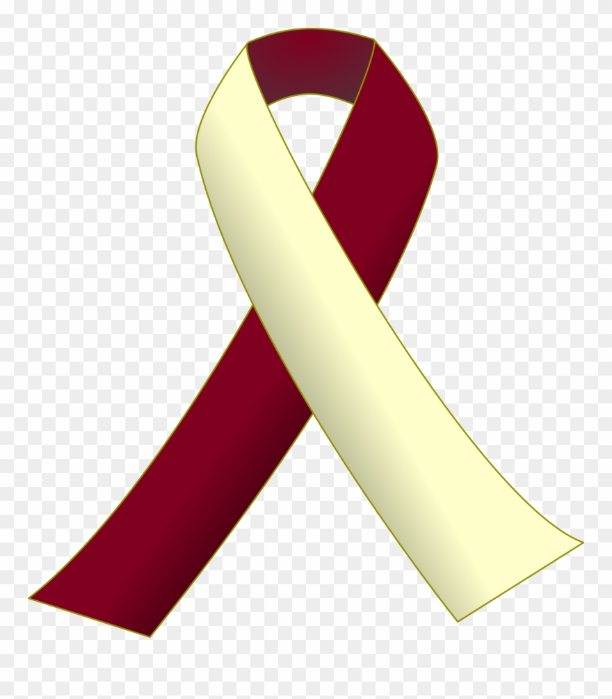 Burgundy And Ivory Icons Png Free Downloads - Head And Neck Cancer Ribbon Clipart Transparent Png