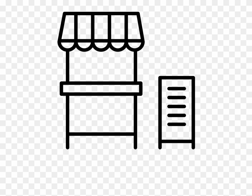 Vendors - Icon Marktstand Clipart