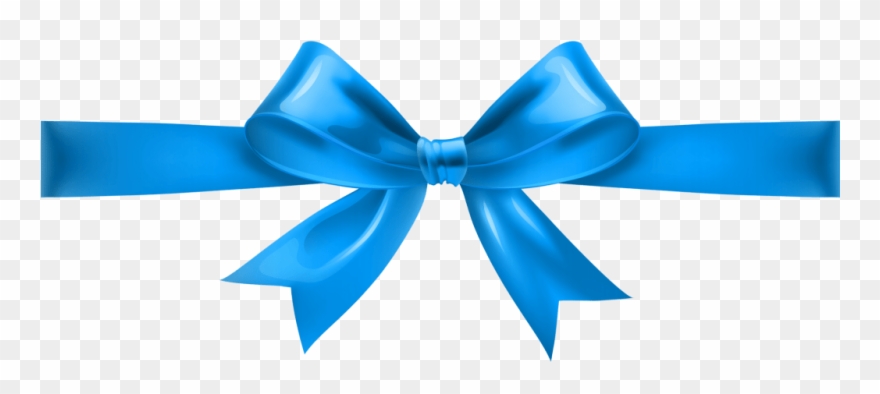 Blue Bow Transparent Png Clip Art - Transparent Clip Art Bow