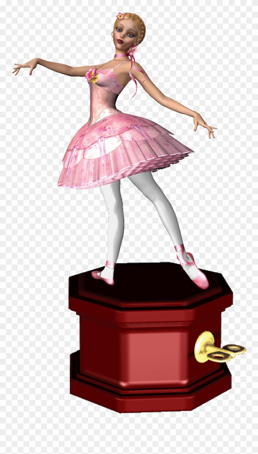 Music Box Ballerina Clipart - Png Download