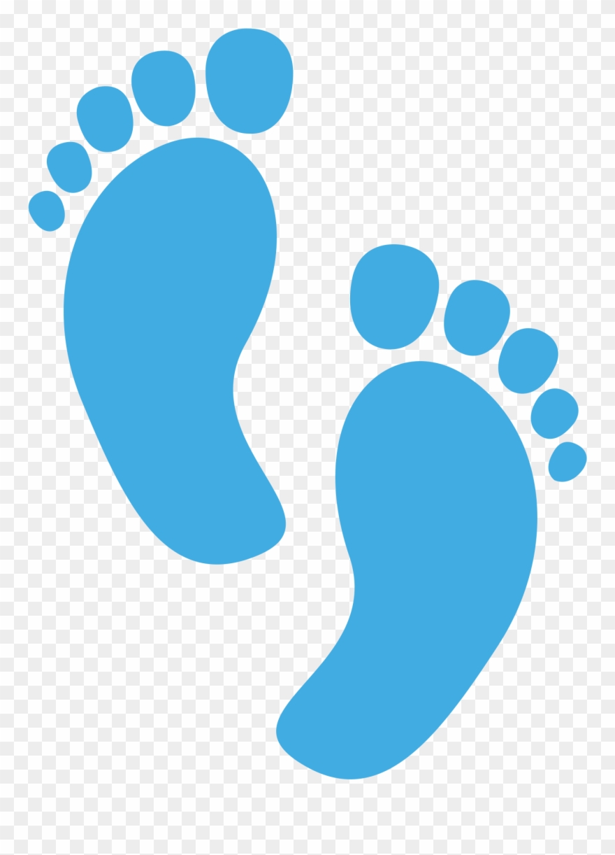 Baby Footprints Clipart 22, Buy Clip Art - Man Behind The Bump - Png Download