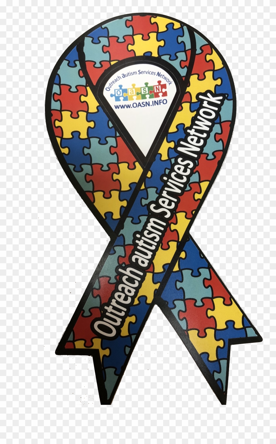 Autism Ribbon Magnets - Awareness Ribbon Clipart