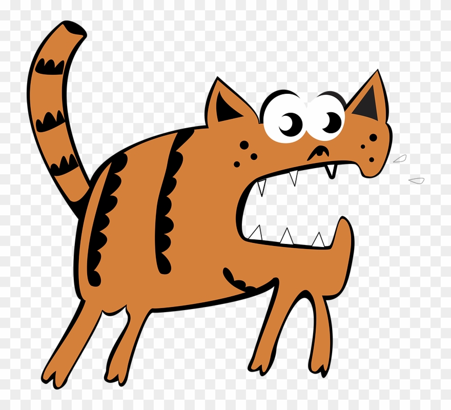 Orange Cat Clipart 22, Buy Clip Art - รูป เวก เตอร์ สัตว์ - Png Download