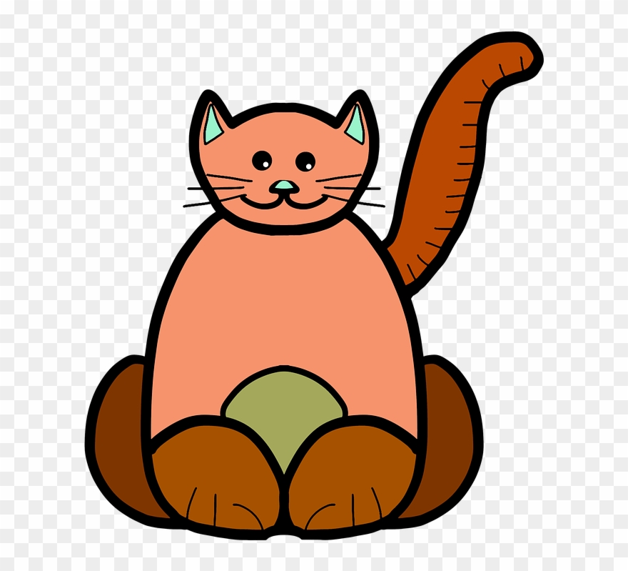 Dog Cat Clipart 16, Buy Clip Art - Kat Tekening Png Transparent Png