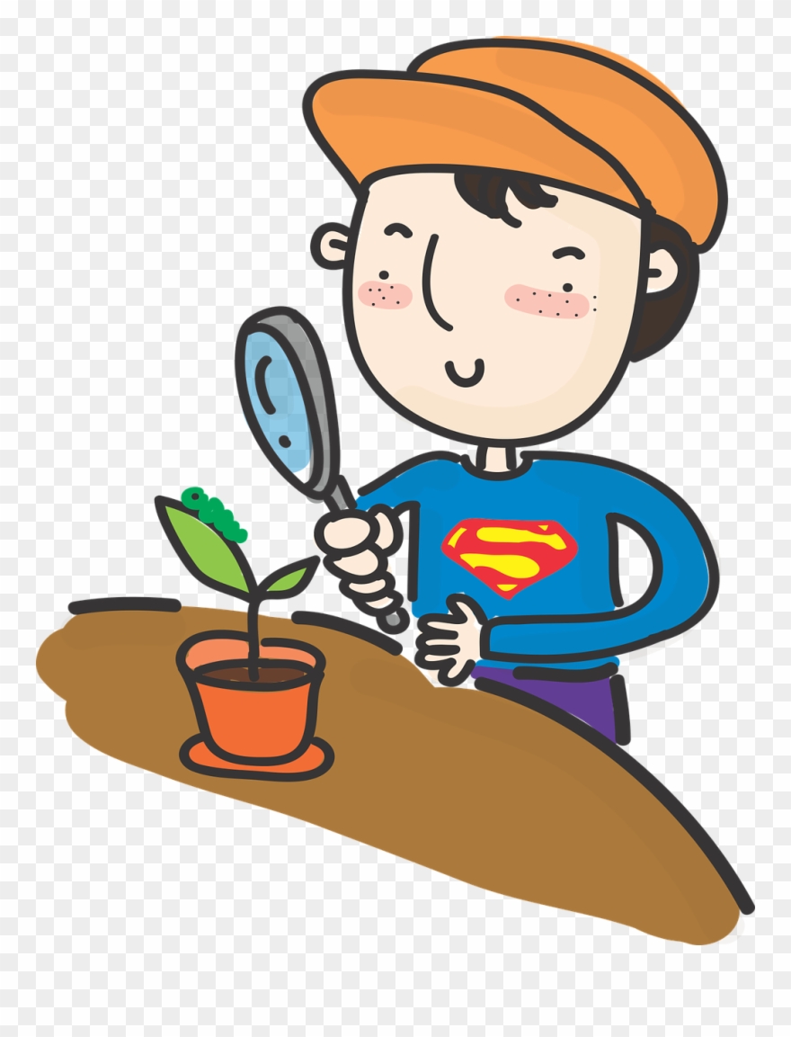 Sports Day Cliparts 9, Buy Clip Art - Scientist With Magnifying Glass Clipart - Png Download