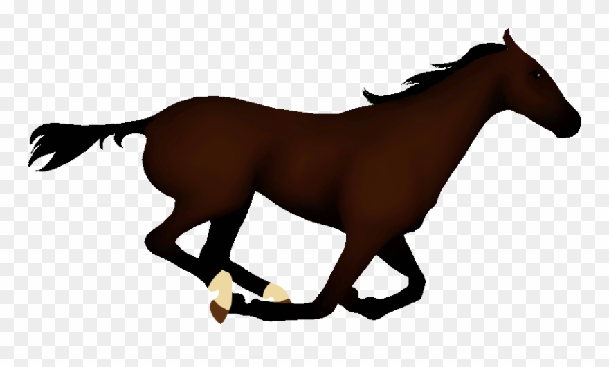 Horse Clipart Animated - Animated Gif Horse Running - Png Download