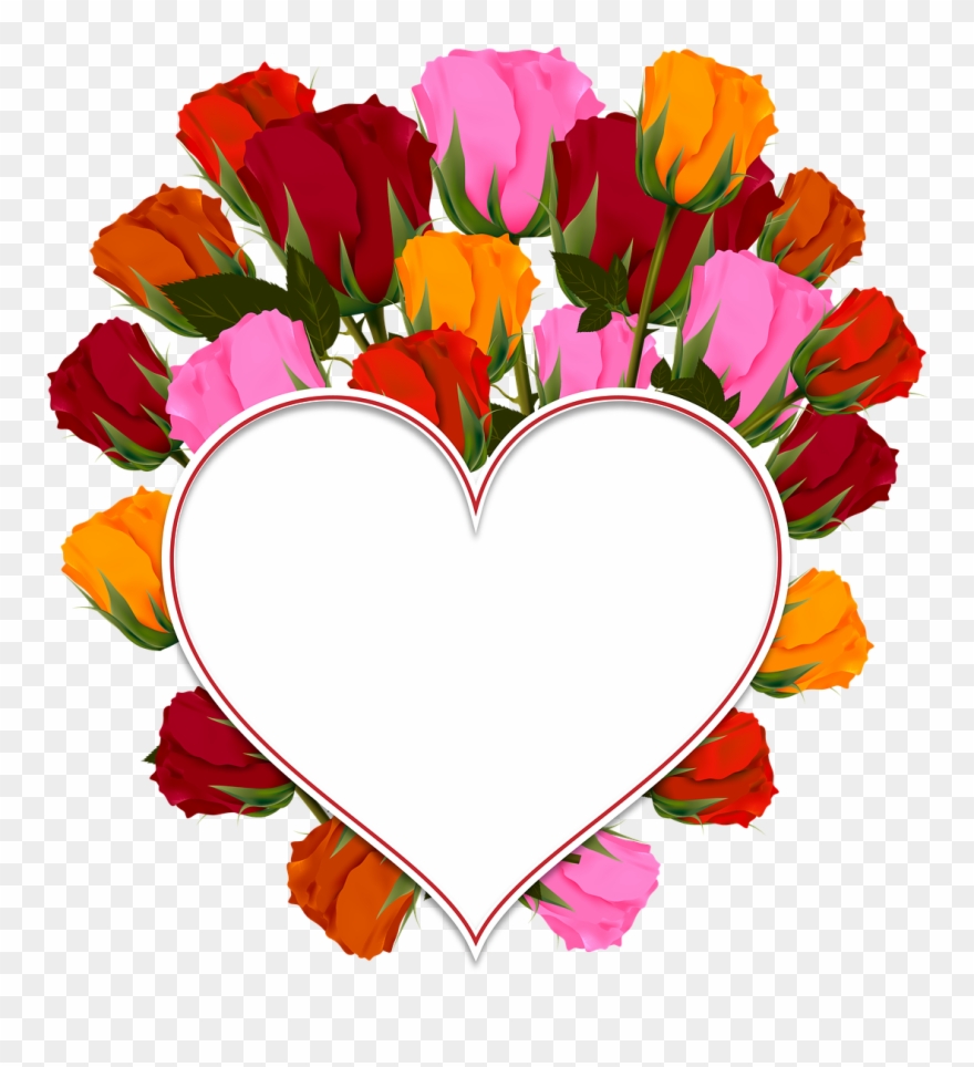 Congratulations Clipart Flower Png - Rose Heart Transparent Png