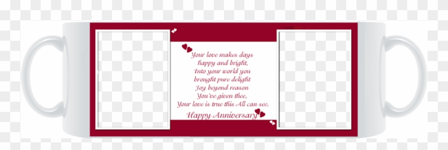 Happy Anniversary Mug - Coffee Cup Clipart