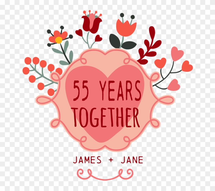 Custom Year And Name Anniversary Drinking Glass - Greeting Cards 3rd Anniversary Clipart