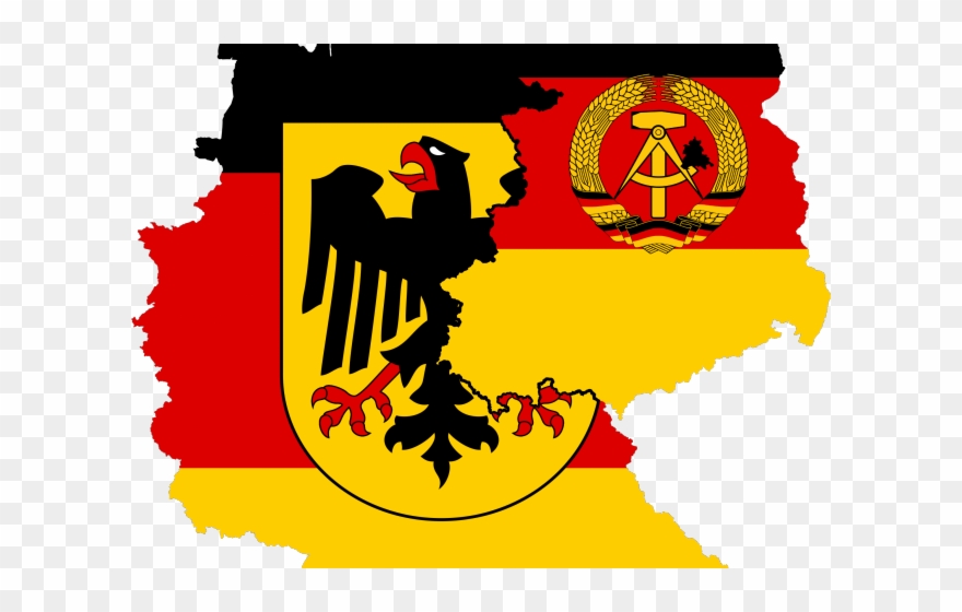 East Germany Flag Clipart Science - West Germany And East Germany Flag - Png Download