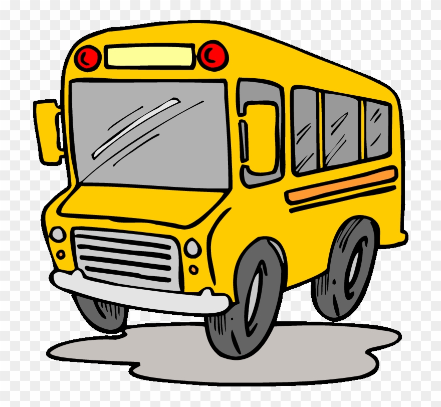 Bus Gif Clipart Bus Clip Art - Animated Bus - Png Download