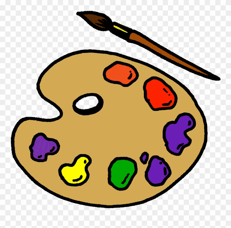 Artist Paint Palette - Paint Palette Clipart