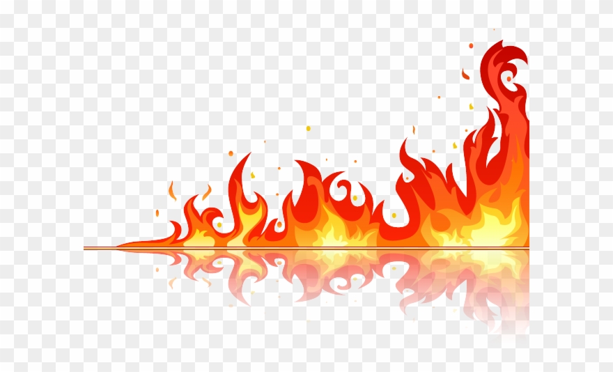 Flame Clipart Blaze - Background Red Fire Png Transparent Png