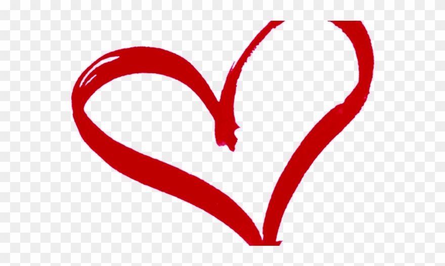 Transparent Background Heart Outline Clipart