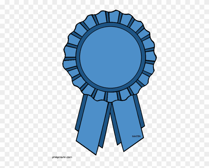 Blue Ribbon Clipart - Award For Being Cute - Png Download