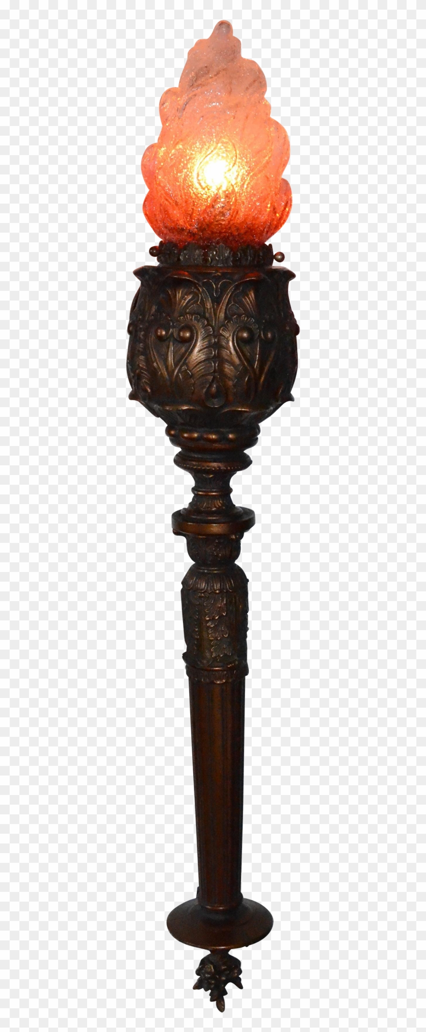 Torch Transparent Old Style - Torch On Wall Png Clipart