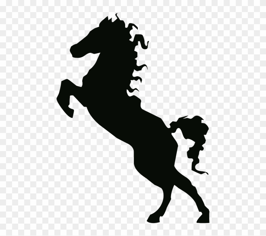 Collection Of Horse Head Outline - Silhouette Of Horse Clipart