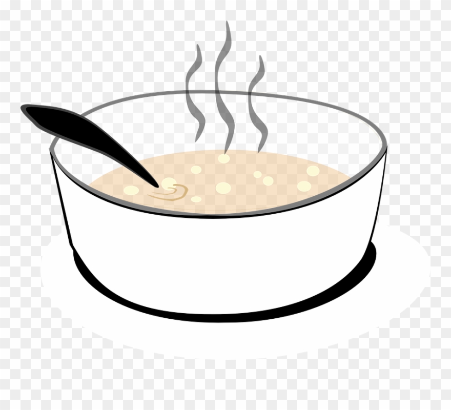 Soup Bowl Clipart 13, Buy Clip Art - Sopa Caliente Con Cuchara - Png Download