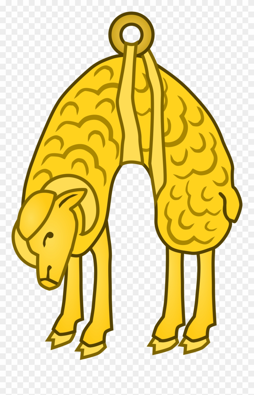 Yellow Clipart Sheep - Golden Sheep Clip Art - Png Download