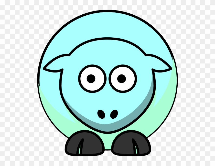 Sheep Looking Right Svg Clip Arts 576 X 600 Px - Png Download