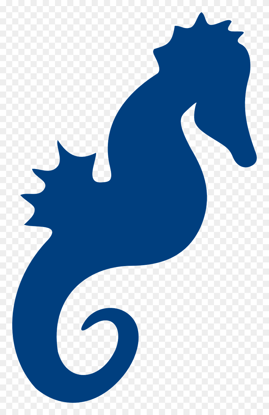 Cliparts Seahorse Sillhoetts 9, Buy Clip Art - Seahorse Silhouette - Png Download
