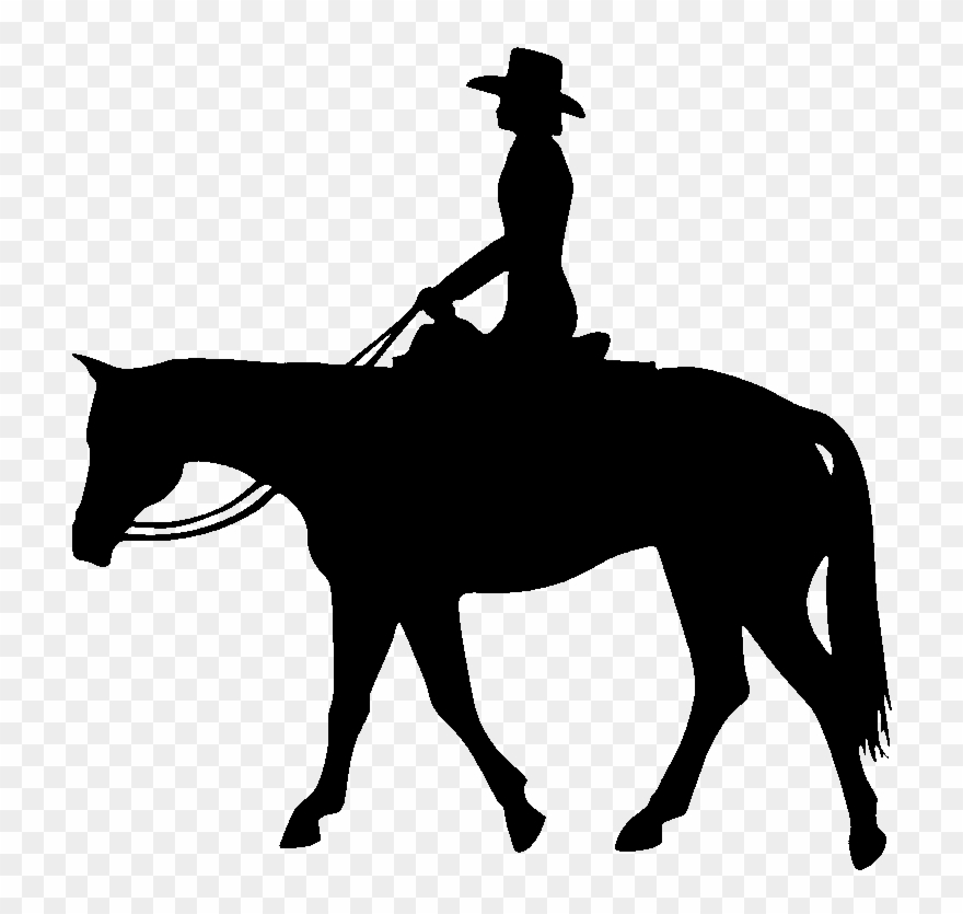 Clip Art Freeuse Library Home Page Of Catherine Wright - Cowgirl Riding Horse Silhouette - Png Download