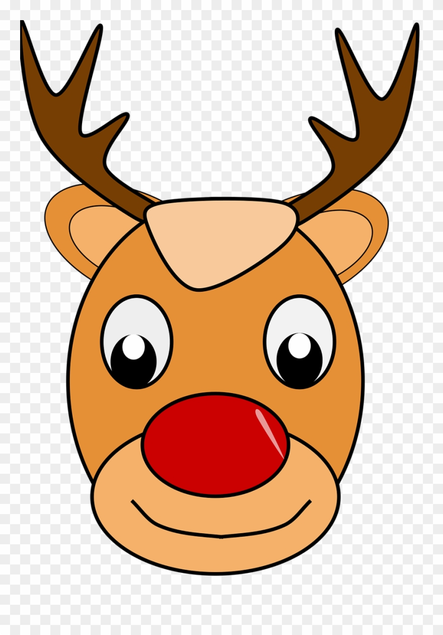 Santa And Reindeer Clipart 23, Buy Clip Art - กวาง การ์ตูน Png Transparent Png