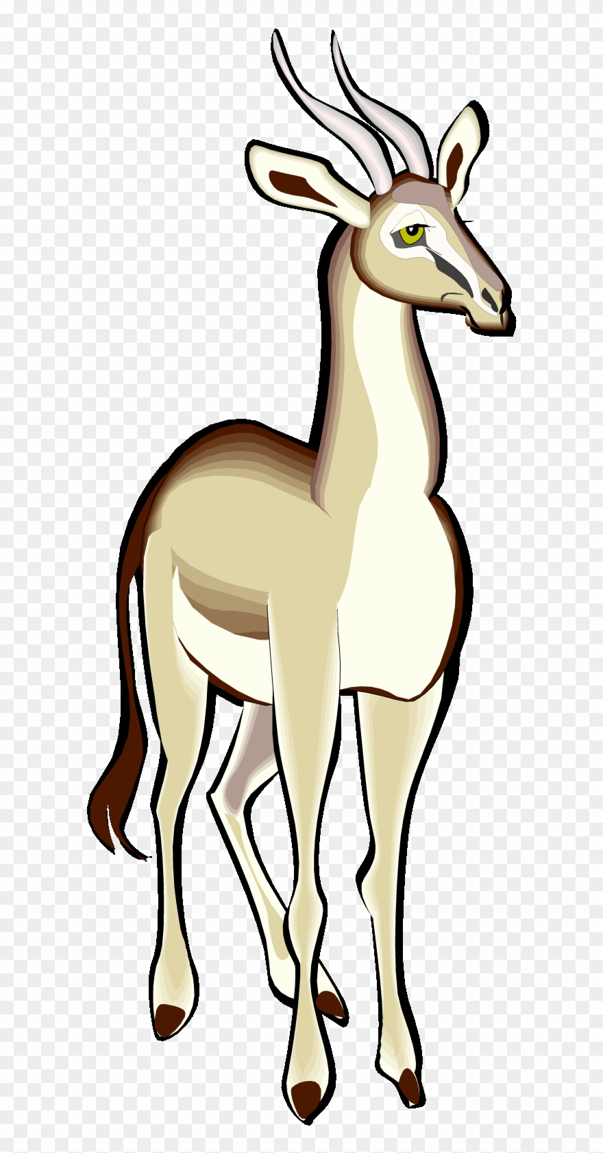 Clip Art Clipart Gazelle Clip Art - Clip Art - Png Download